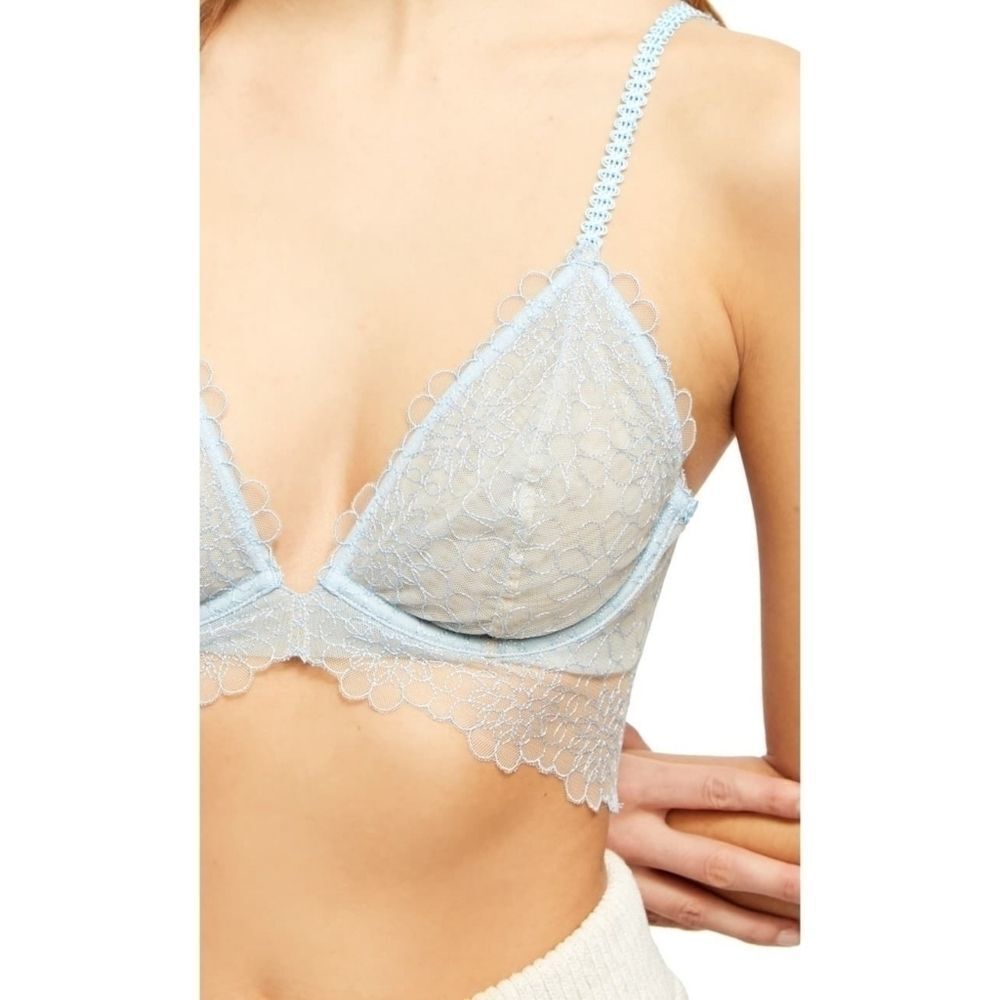 FREE People Lucia Underwire Baby Blue Bra NWT - Picture 4 of 8